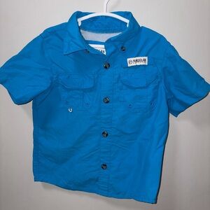 Magellan blue fishing gear moisture wicking polo shirt boys 3T